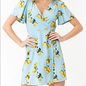 F21 lemon print dress